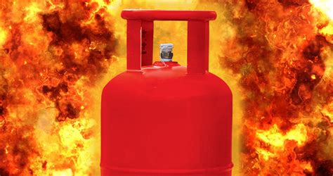lpg gas cylinder blast temperature